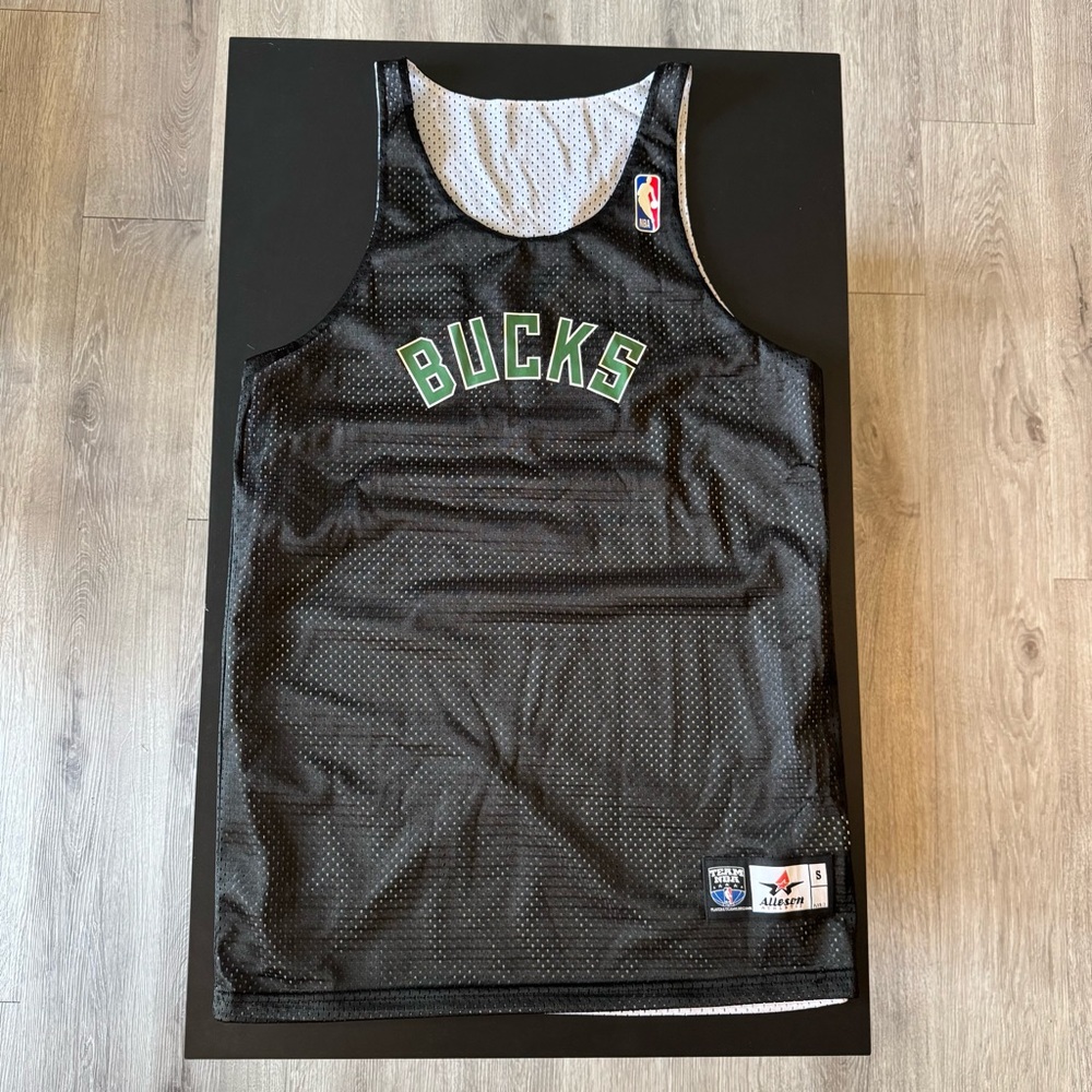 Men’s NBA Alleson Athletic Milwaukee Bucks Mesh Reversible #12 Jersey Size Small